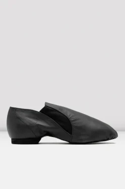 Childrens Leather Elasta Jazz Booties