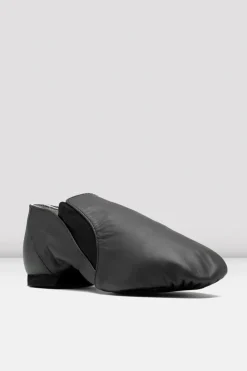 Childrens Leather Elasta Jazz Booties