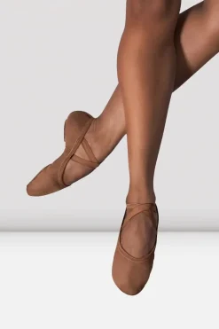 Childrens Performa Stretch Canvas Ballet Shoes