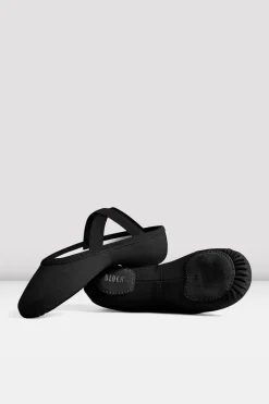 Childrens Performa Stretch Canvas Ballet Shoes