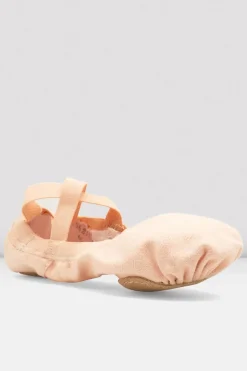 Childrens Pro-Elastic Canvas Ballet Shoes