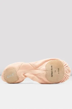 Childrens Pro-Elastic Canvas Ballet Shoes