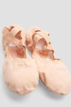 Childrens Pro-Elastic Canvas Ballet Shoes