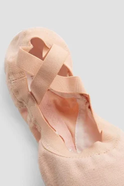 Childrens Pro-Elastic Canvas Ballet Shoes