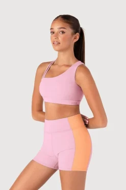 Girls Arch Contrast Rib Short
