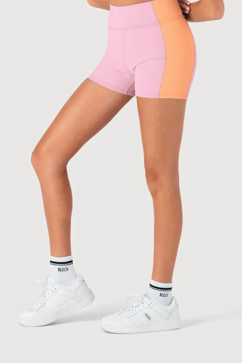 Girls Arch Contrast Rib Short