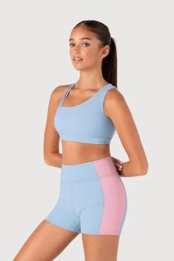 Girls Arch Contrast Rib Short