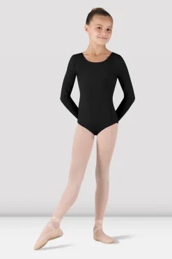 Girls Basic Long Sleeve Leotard