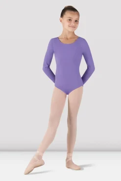 Girls Basic Long Sleeve Leotard