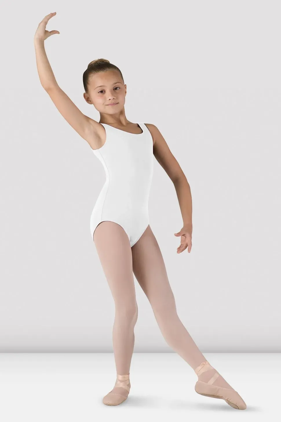 Girls Basic Round Neck Tank Leotard