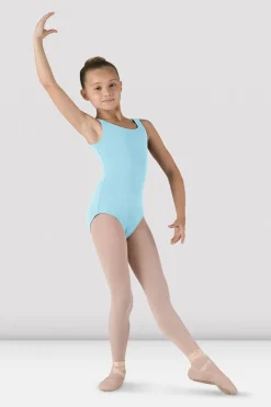 Girls Basic Round Neck Tank Leotard