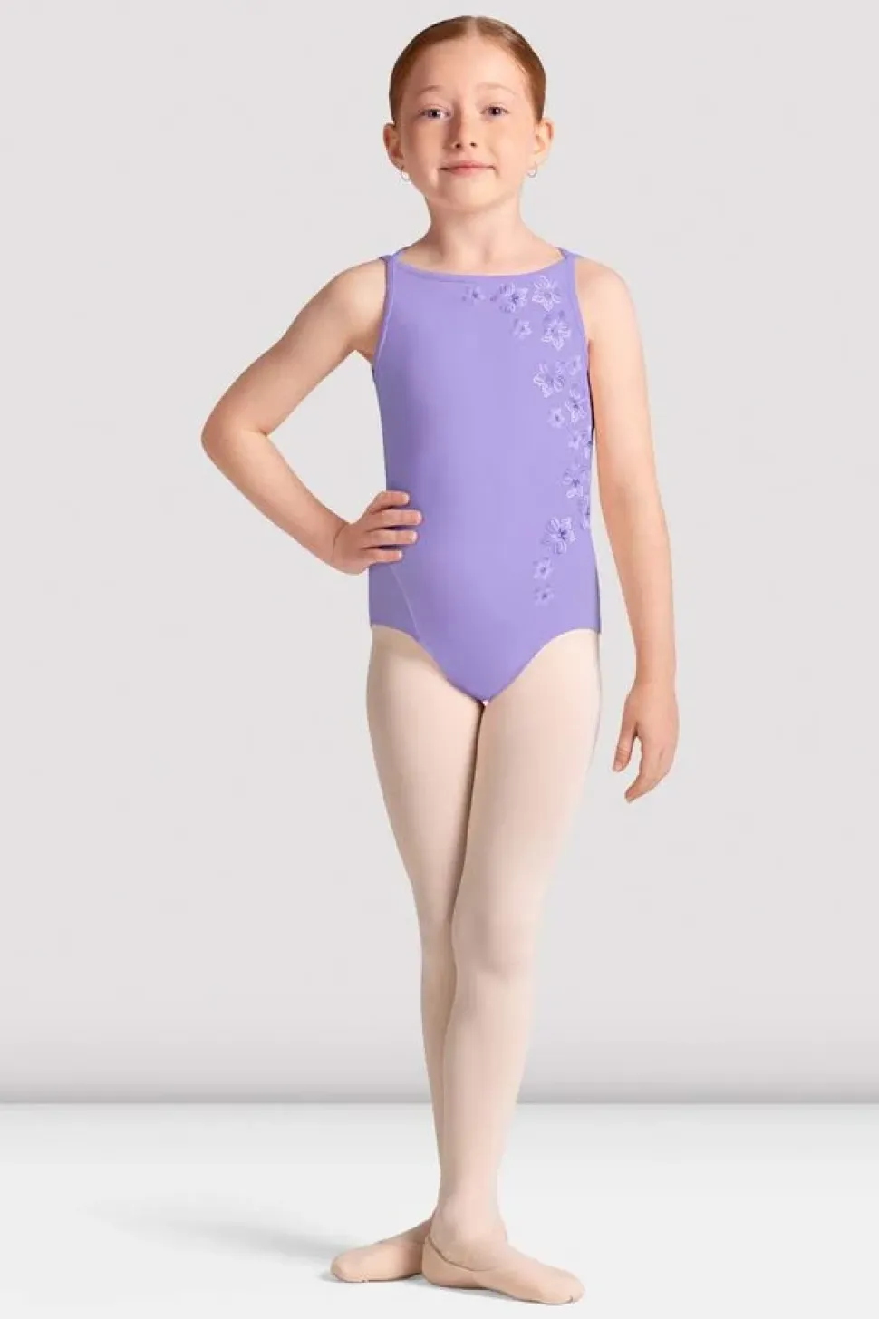 Girls Cara Boat Neck Leotard