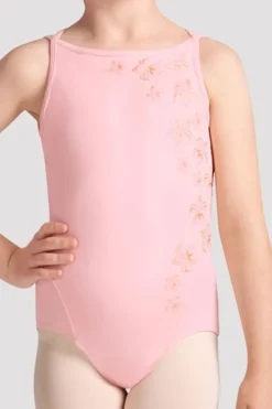 Girls Cara Boat Neck Leotard