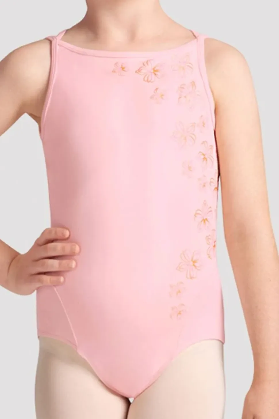 Girls Cara Boat Neck Leotard