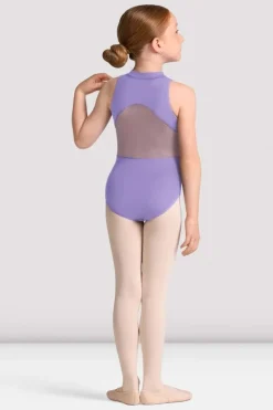 Girls Cayla Zip Front Leotard