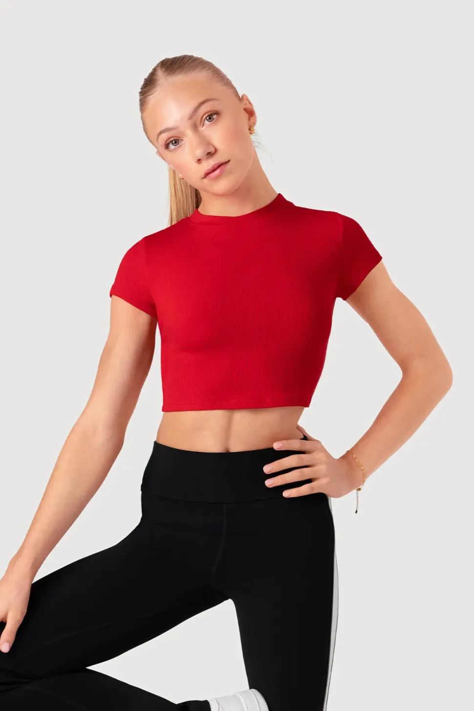 Girls Cut Out Crop Top