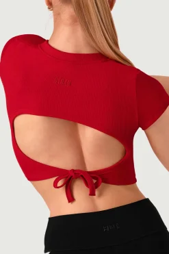 Girls Cut Out Crop Top
