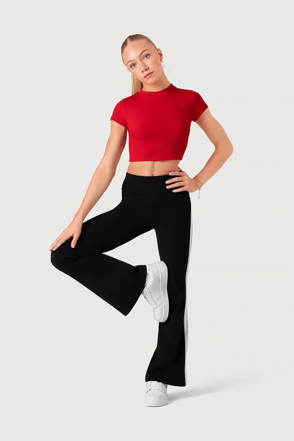 Girls Cut Out Crop Top
