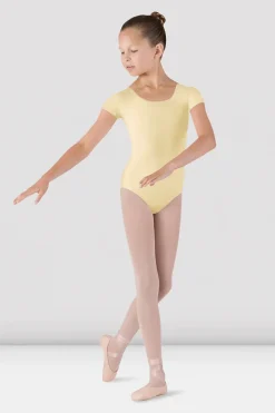 Girls Dujour Cap Sleeve Leotard