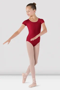 Girls Dujour Cap Sleeve Leotard