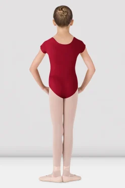 Girls Dujour Cap Sleeve Leotard