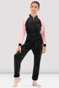 Girls Julia Velvet Bomber Jacket