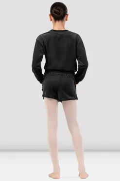 Girls Lily Velvet Crew Neck Jumper