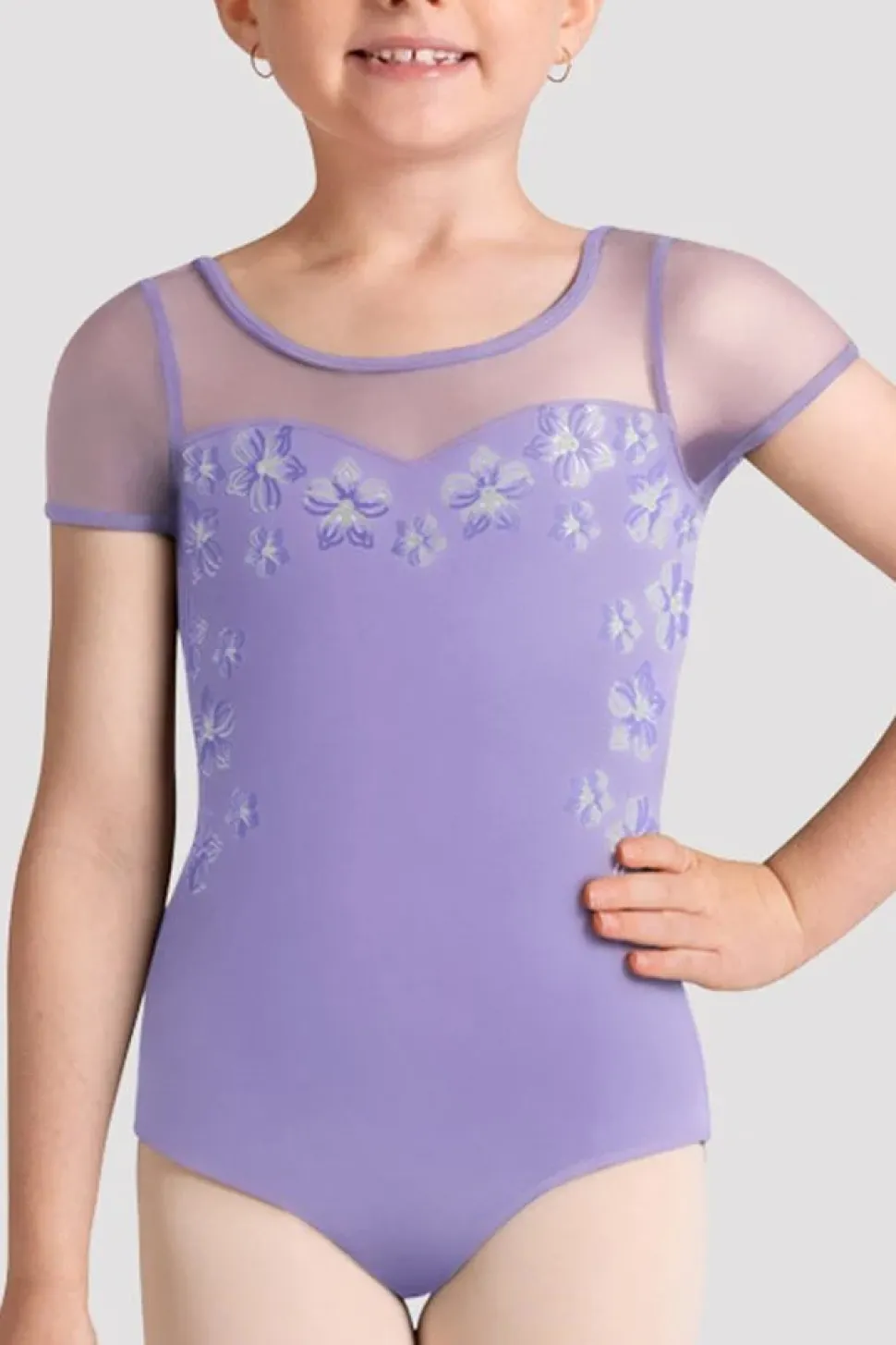 Girls Logan Cap Sleeve Leotard
