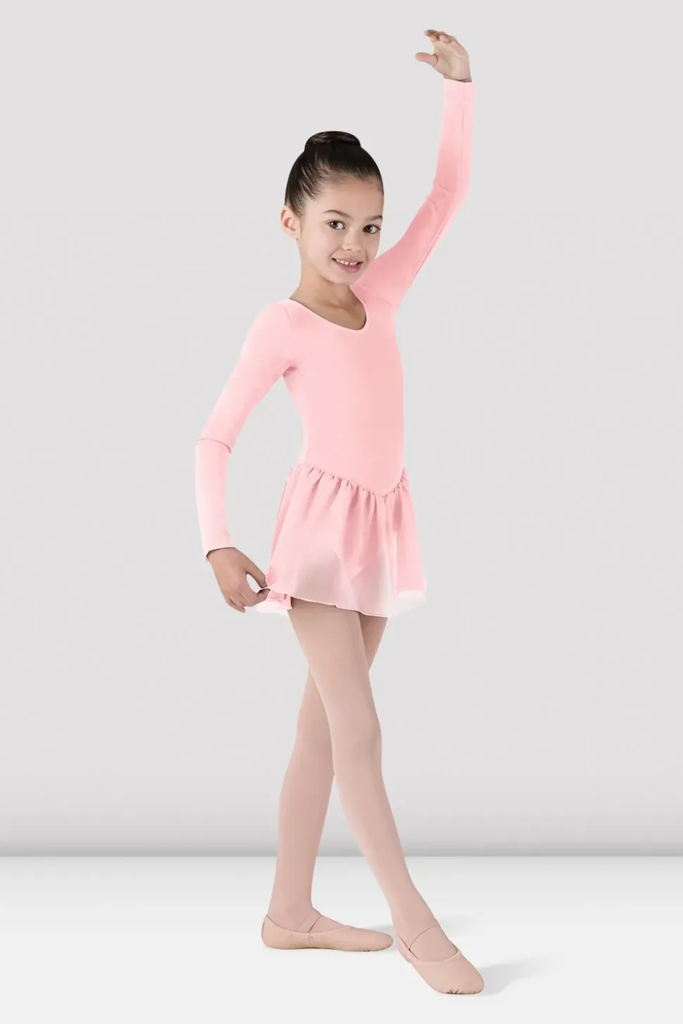 Girls Long Sleeve Skirted Leotard