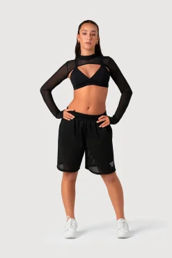 Girls Mesh Bolero Crop Top