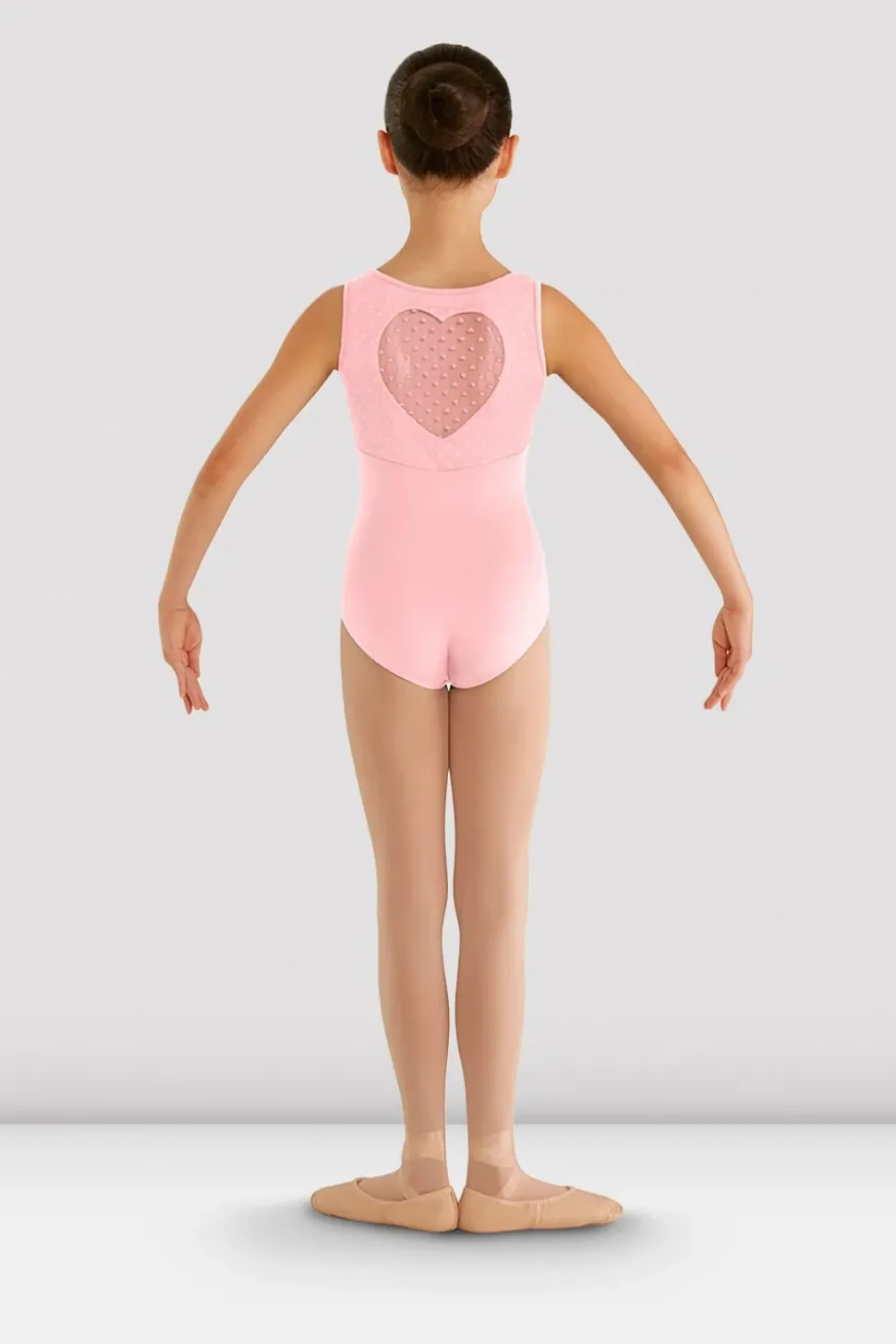 Girls Miame Heart Mesh Leotard