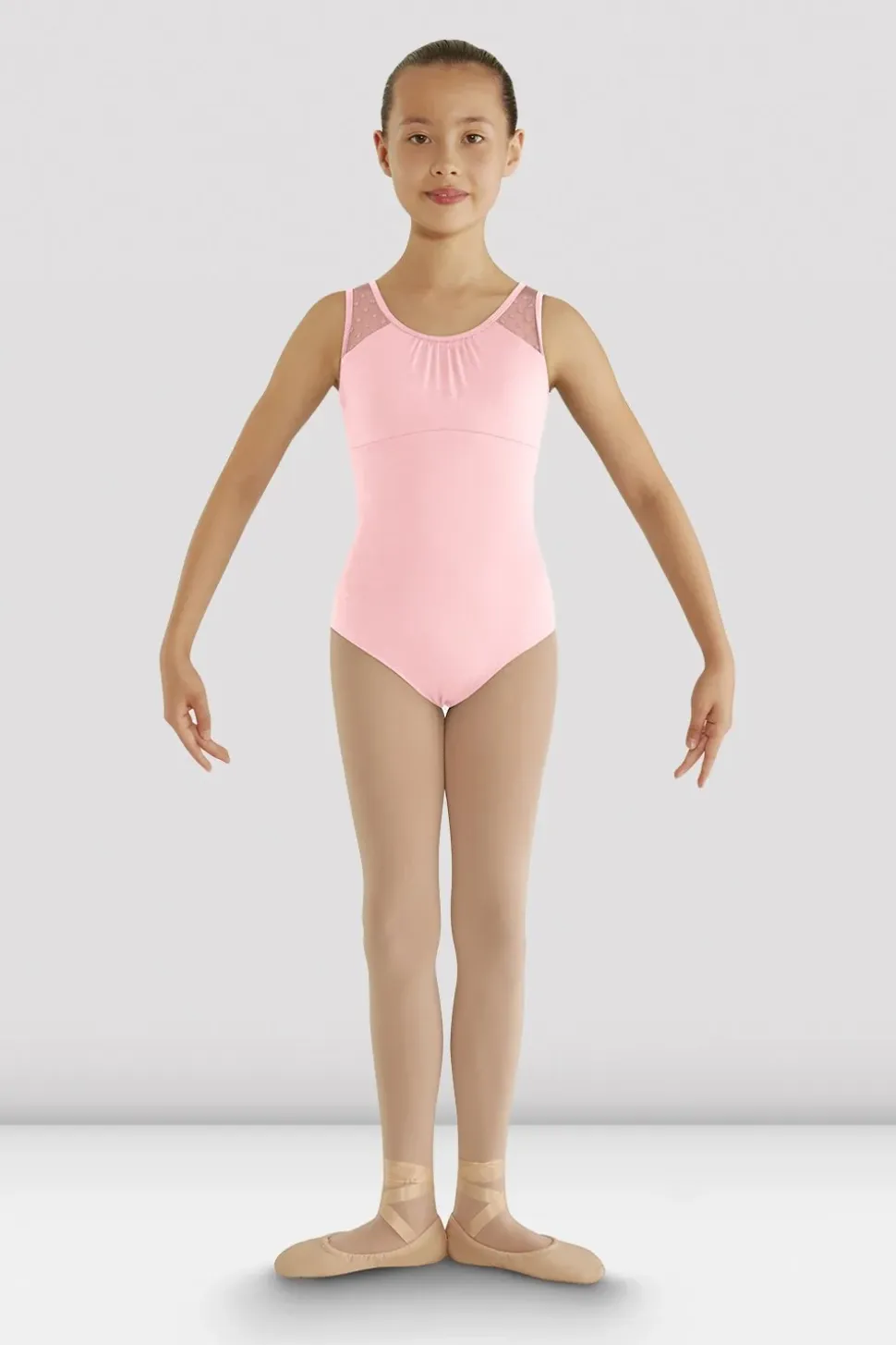 Girls Miame Heart Mesh Leotard