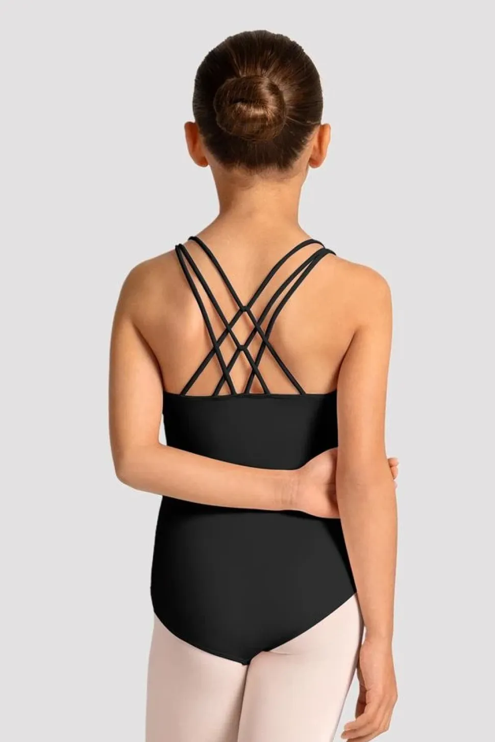 Girls Mirella Celestia Cross Back Printed Leotard