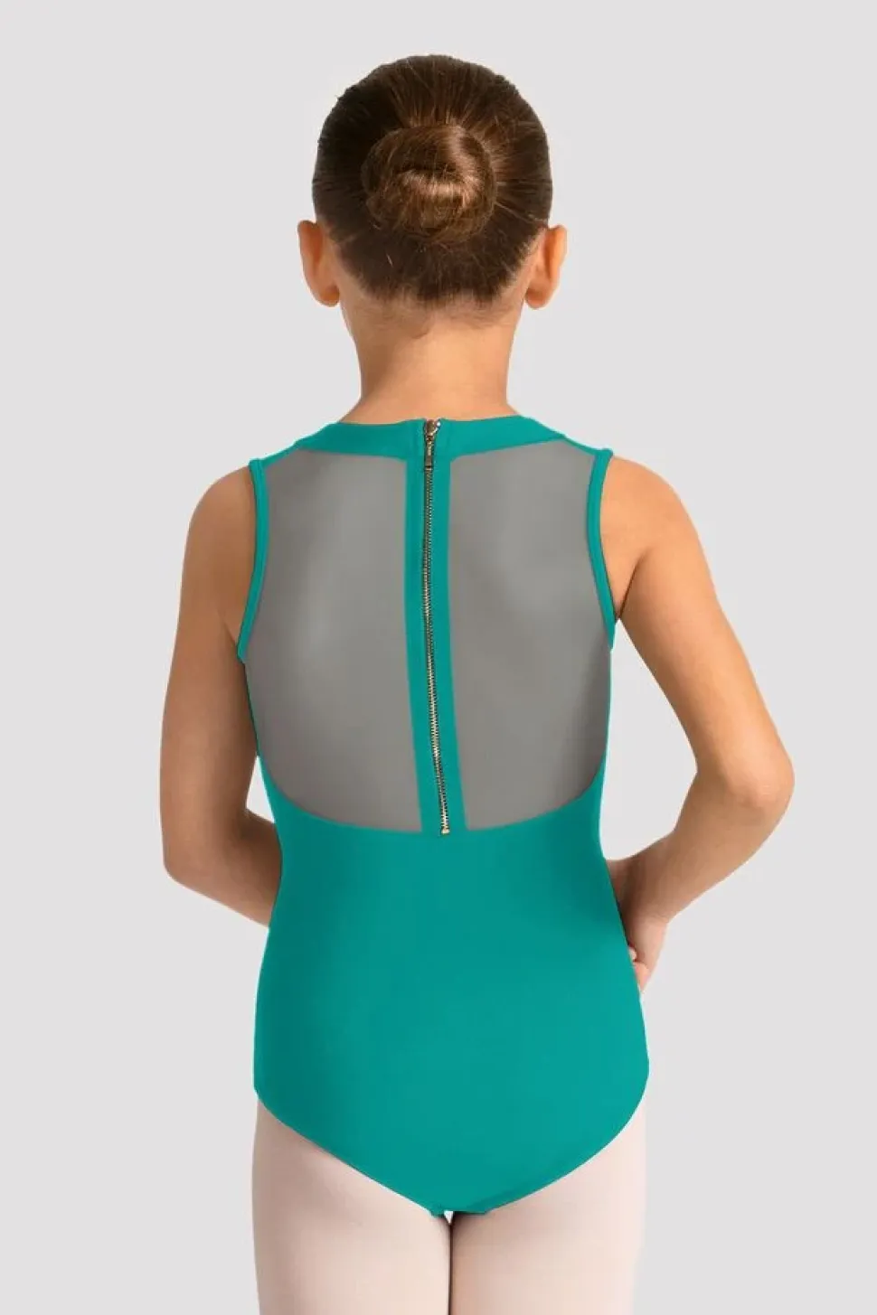 Girls Mirella Celestia Zip Back Printed Leotard