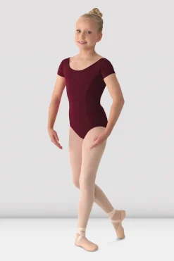 Girls Mirella Classic Short Sleeve Leotard