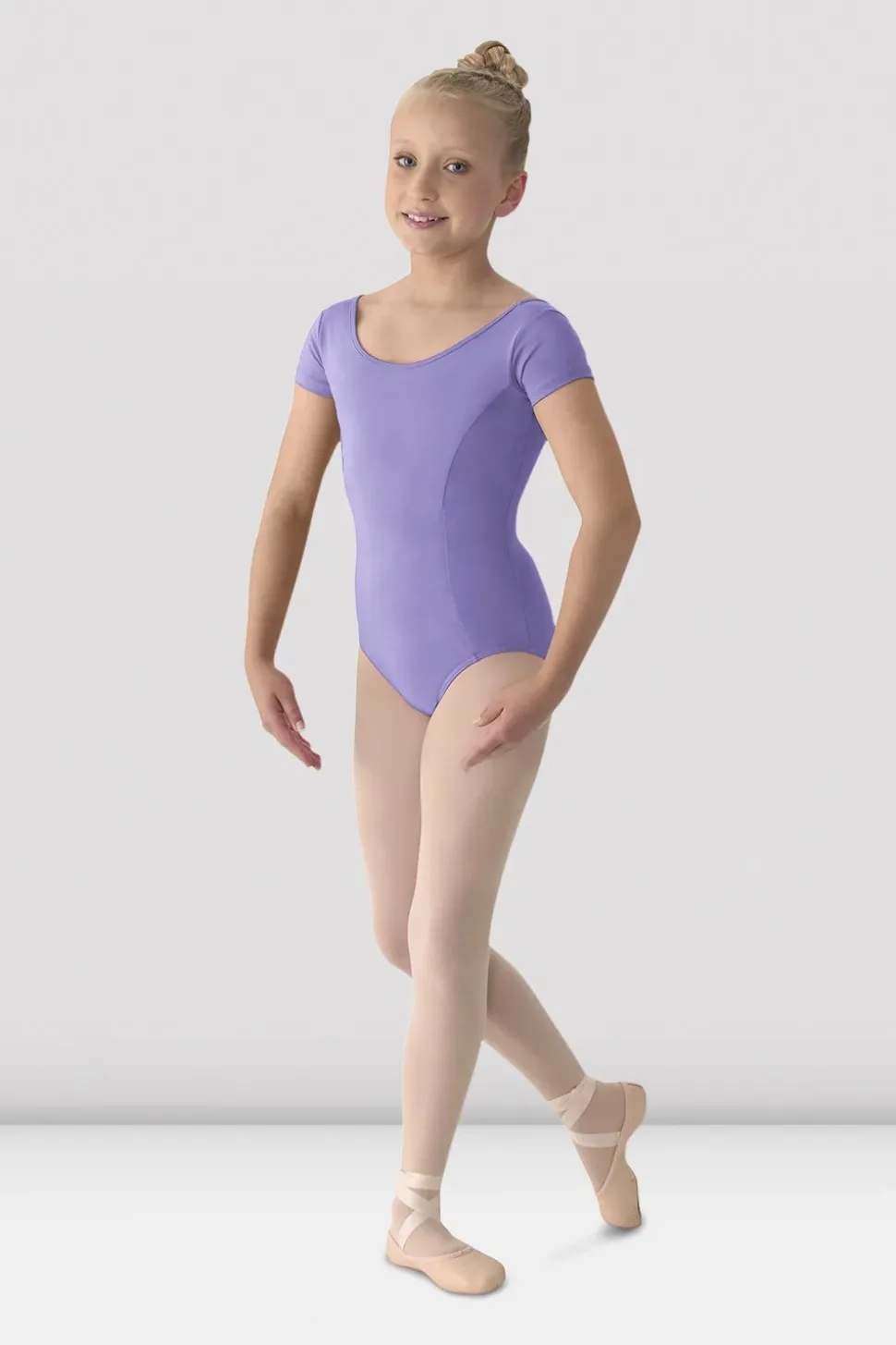 Girls Mirella Classic Short Sleeve Leotard