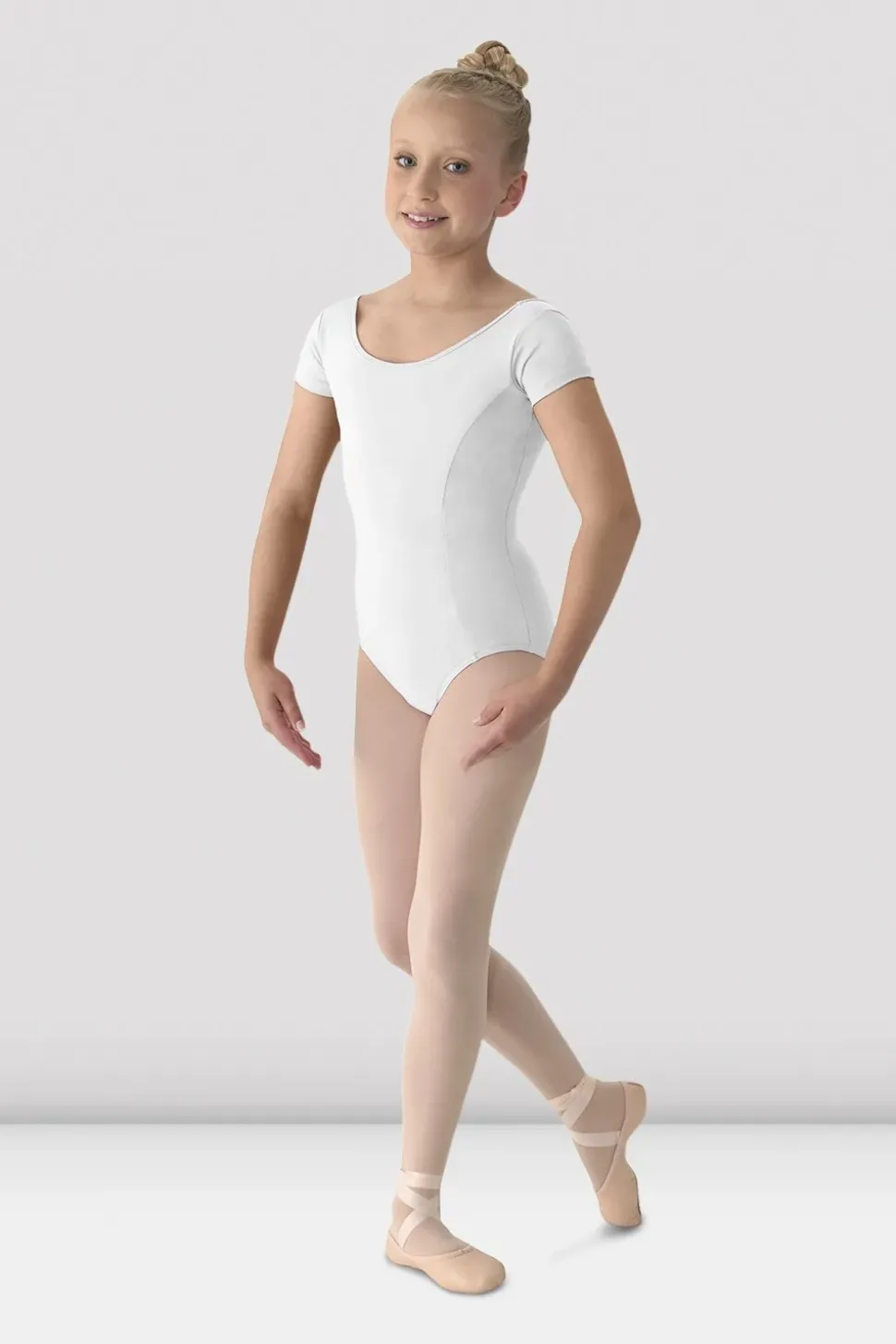 Girls Mirella Classic Short Sleeve Leotard