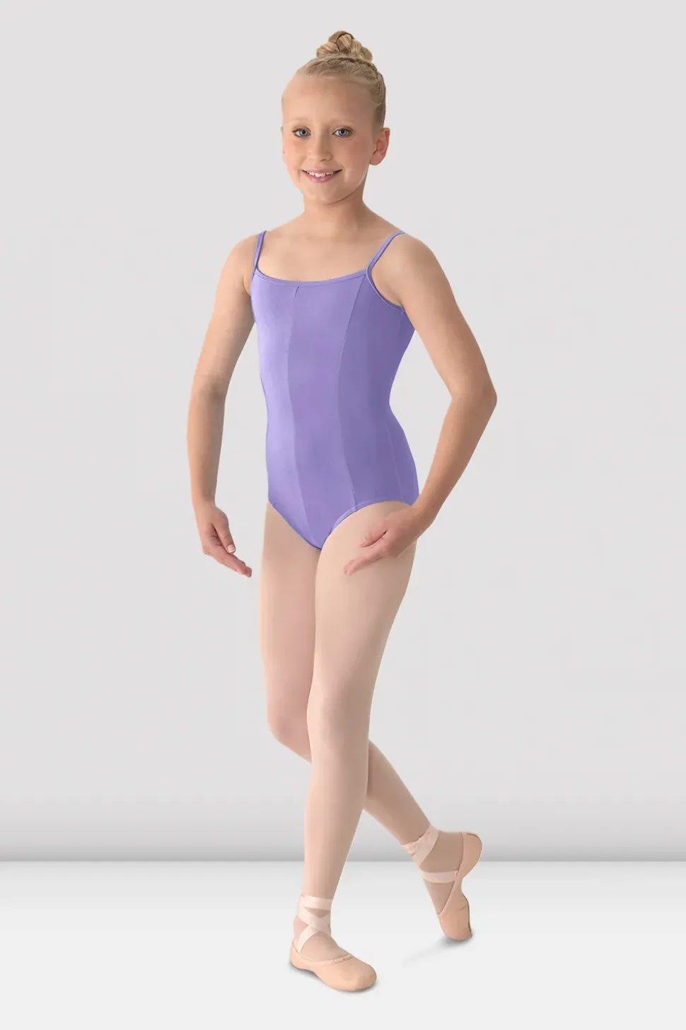 Girls Mirella Princess Seam V Front Camisole Leotard