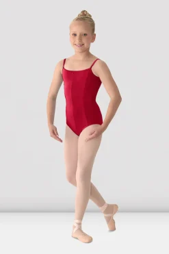 Girls Mirella Princess Seam V Front Camisole Leotard