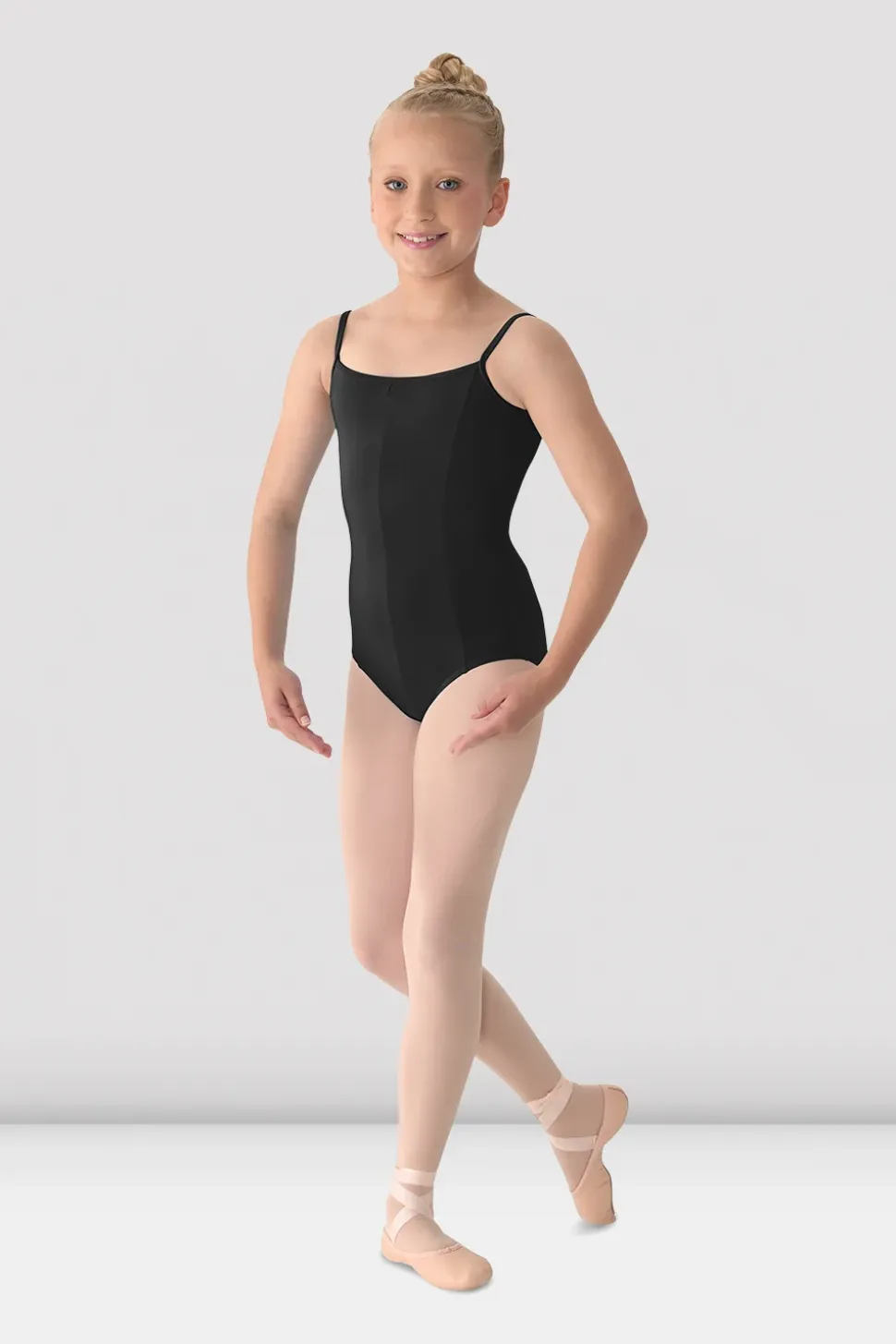 Girls Mirella Princess Seam V Front Camisole Leotard
