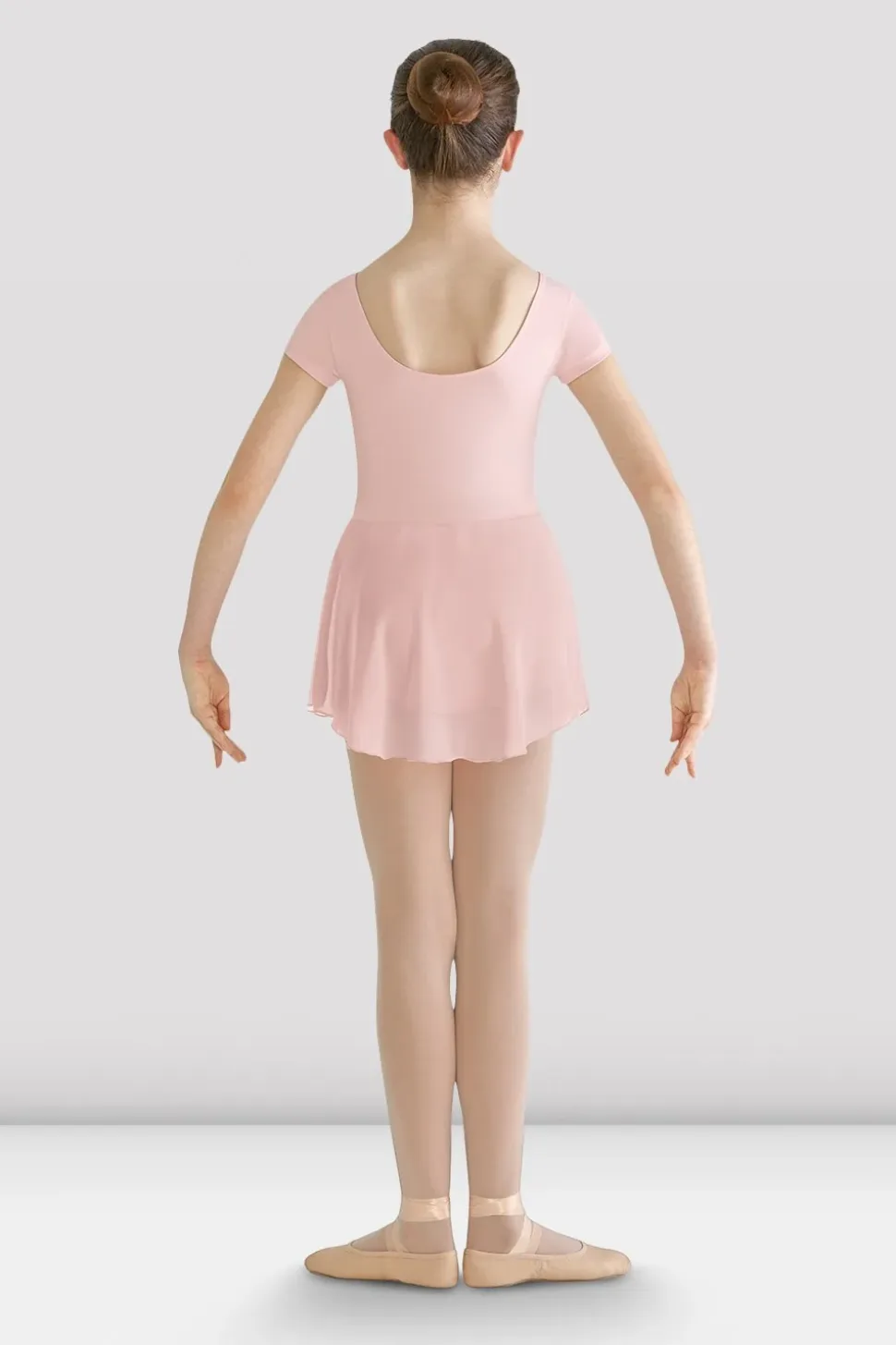 Girls Prisha Short Sleeve Skirted Leotard