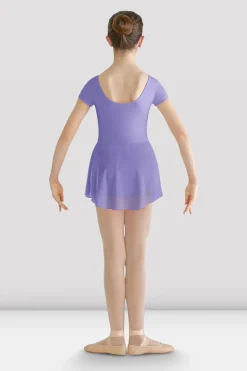 Girls Prisha Short Sleeve Skirted Leotard