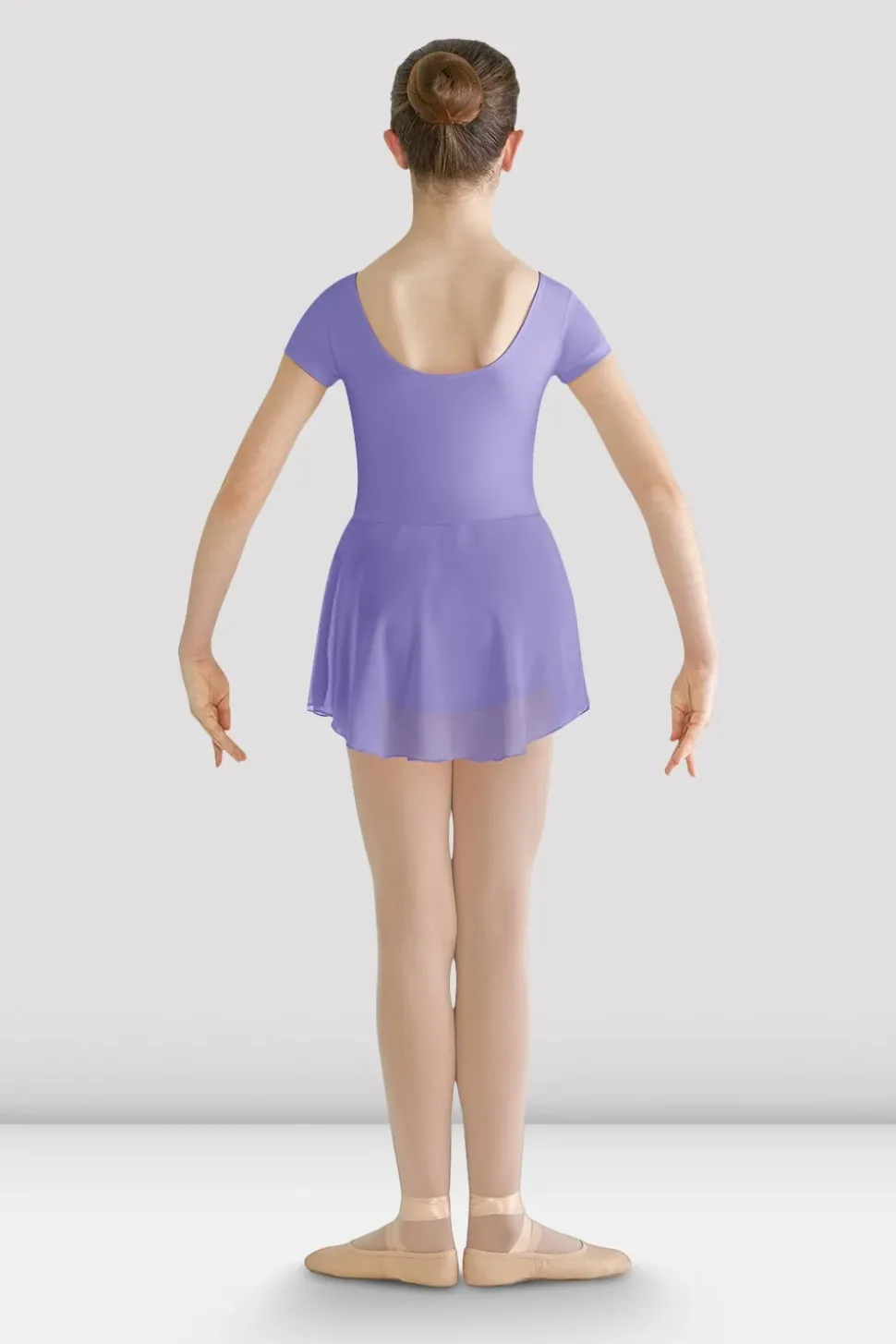 Girls Prisha Short Sleeve Skirted Leotard