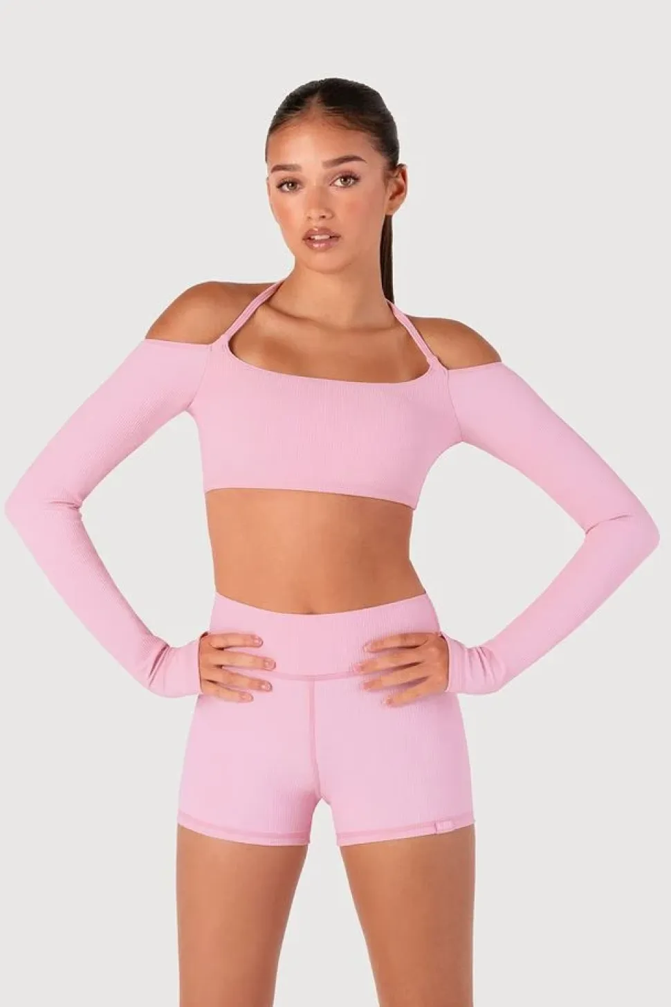 Girls Rib Bolero Crop Top