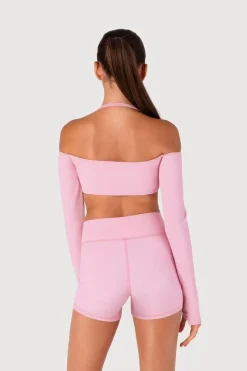 Girls Rib Bolero Crop Top