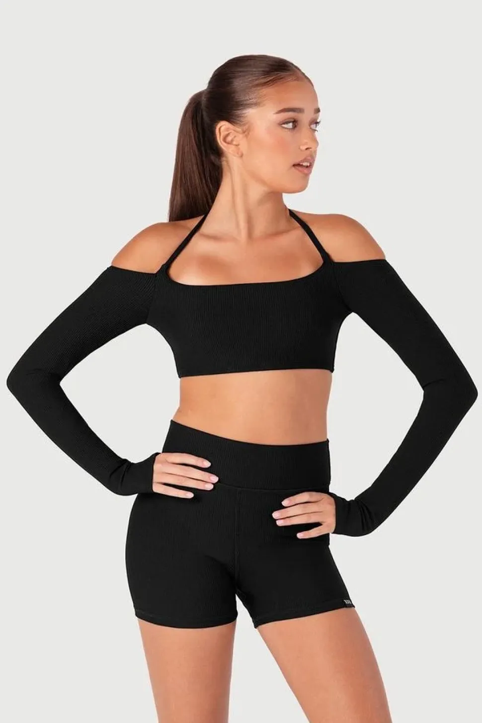 Girls Rib Bolero Crop Top