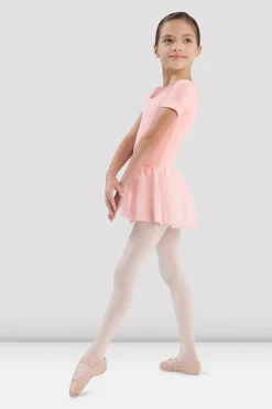 Girls Short Sleeve Skirted Leotard