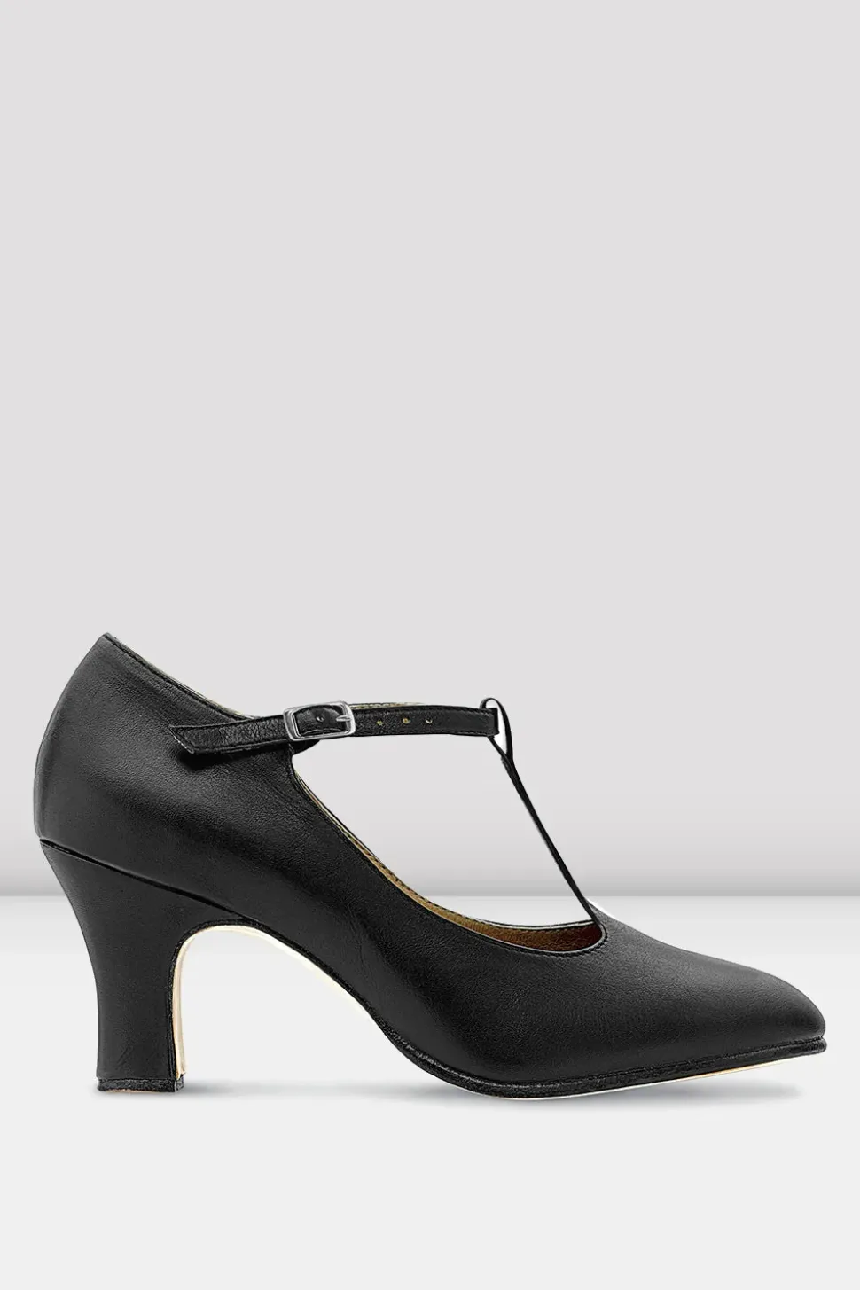 Ladies Chord T-Strap 3 inch Heel Character Shoes