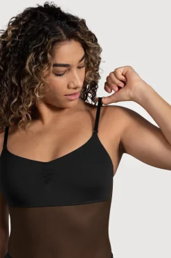 Ladies Cordelia Mesh Panel Bodysuit