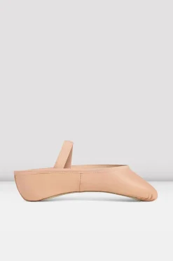 Ladies Dansoft Leather Ballet Shoes